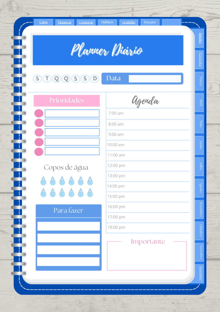 planner diário