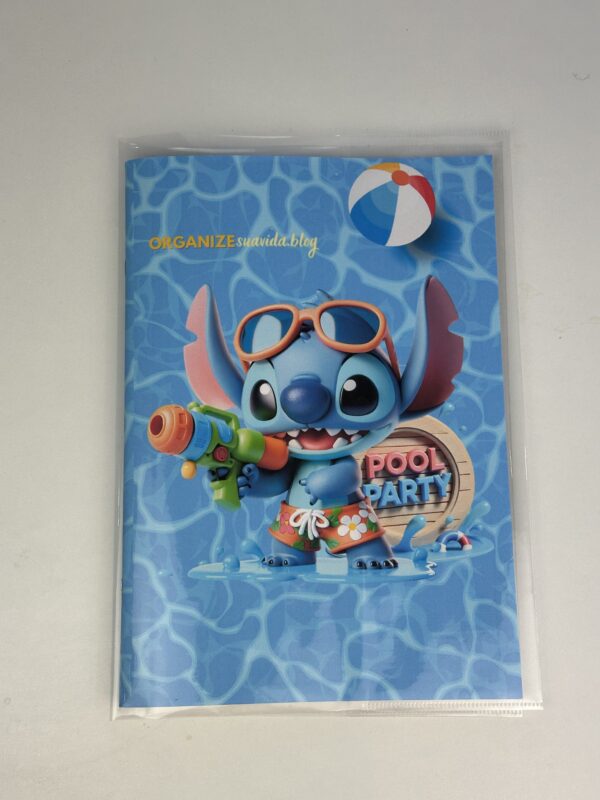 Caderno escolar Stitch