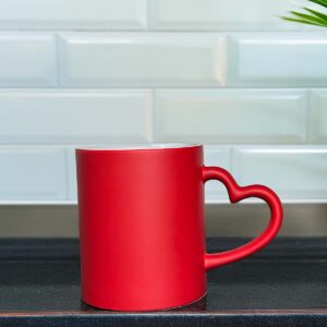 Caneca Mágica Vermelha com Asa de Coração