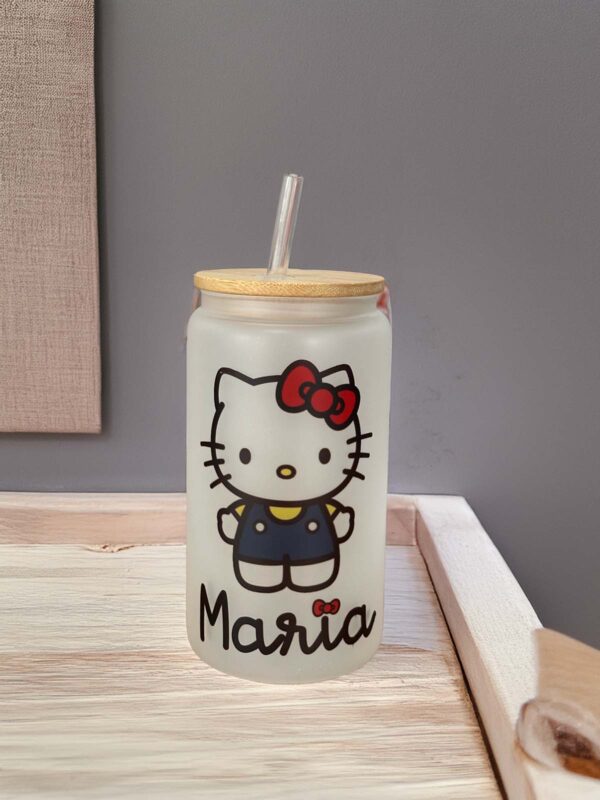 Copo de Vidro Fosco Personalizado