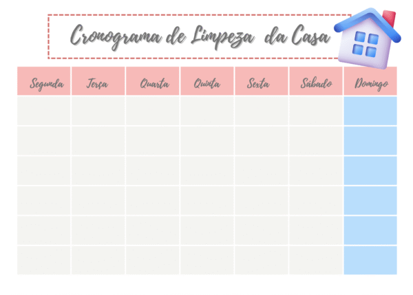 Cronograma de Limpeza
