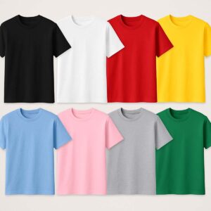 T-shirt Personalizável para Estampar – Várias Cores e Tamanhos