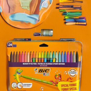 Marcadores de Feltro BIC Kids – 24 Cores Laváveis