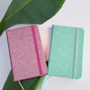 Bloco de Notas A6 – Glitter ou Liso, 80g