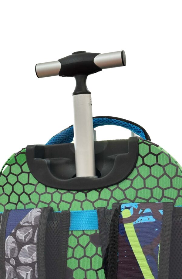 Mochila DinoX com Rodinhas – Grande, Resistente à Água (50x29cm) - Image 3