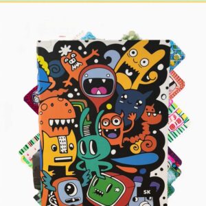Dossier Infantil A4 com Personagens Divertidos – 2 Argolas