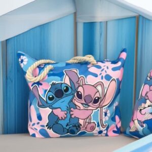 Mala de Praia Stitch – 100% Poliéster – 48,5 x 36 cm