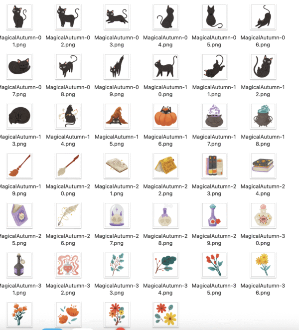 Pacote Mágico de Outono – 40 PNGs Exclusivos - Image 2