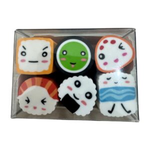 Borrachas Sushi TNT em vários modelos para escola e papelaria criativa