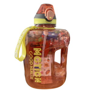 Garrafa de Água Motivacional 2,74L — Laranja