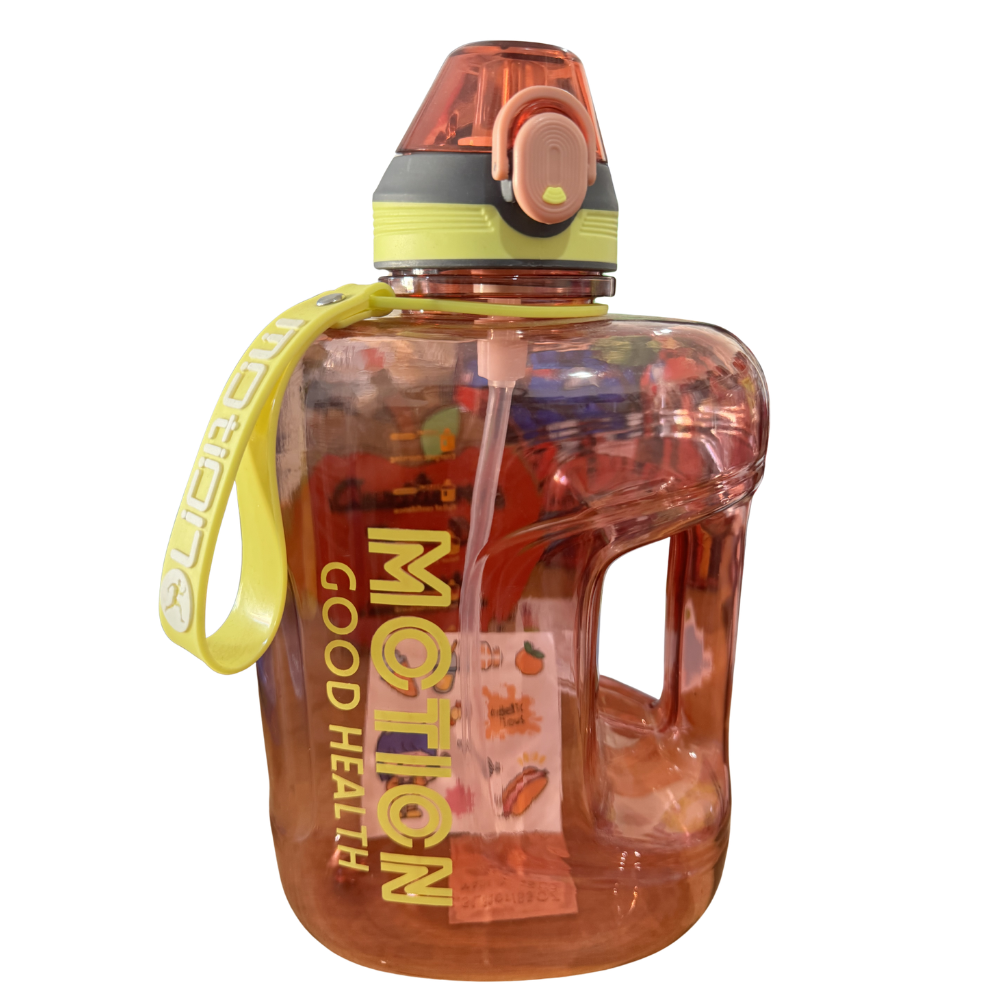 Garrafa de Água Motivacional 2,74L — Laranja