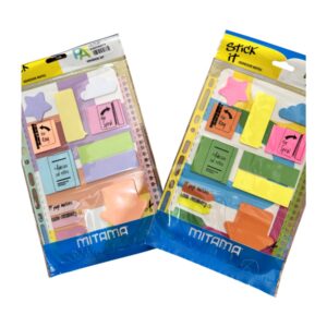Notas Adesivas Mitama Stick It em vários modelos para planner caderno e material escolar