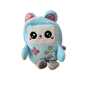 Peluche fofo azul TNT com orelhinhas para presente infantil e decoração