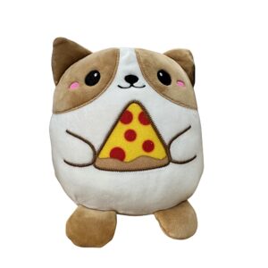 Peluche TNT Tutti gatinho com pizza para presente infantil