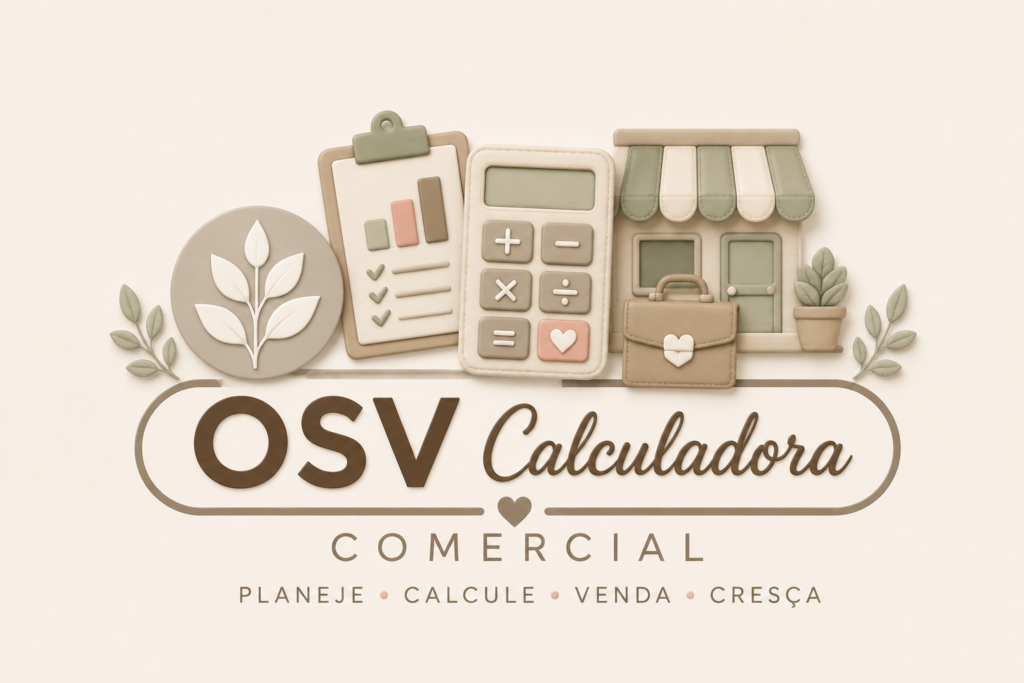 OSV Calculadora Comercial — Organize, planeje, faça acontecer